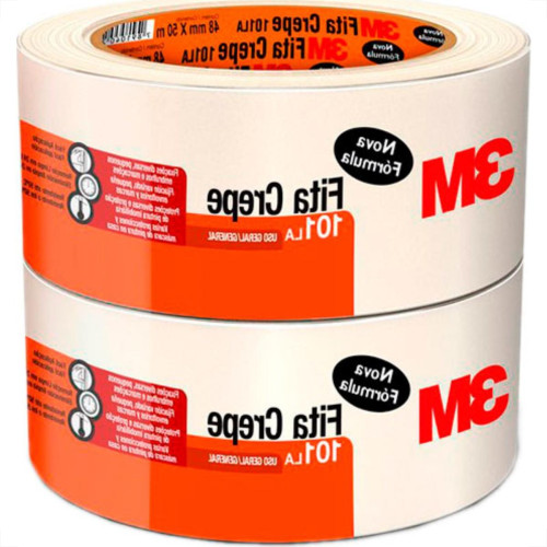 Fita Crepe 3M 101La Uso Ger.48X50M - Kit C/2 RL Fita Crepe 3M 101La Uso Ger.48X50M - Kit C/2 RL