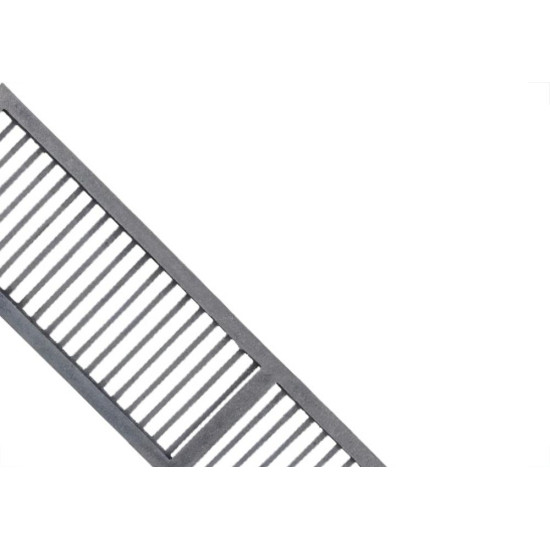 Grelha Aluminio C/P.Grelha Acven 20X100