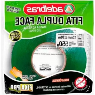 Fita Dupla Face Transp.Adelbras 12X20Mt