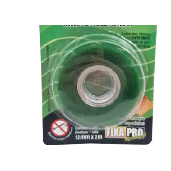 Fita Dupla Face Transp.Adelbras 12X2Mt