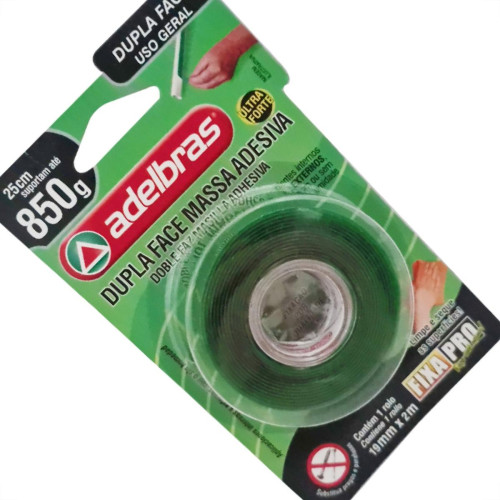 Fita Dupla Face Transp.Adelbras 19X2Mt