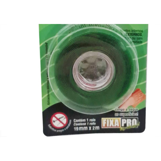 Fita Dupla Face Transp.Adelbras 19X2Mt