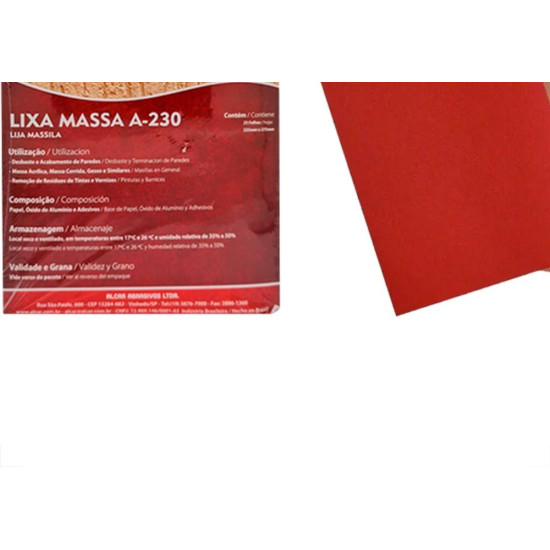 Lixa De Massa Alcar 120 C/25 (A230) Lixa De Massa Alcar 120 C/25 (A230)