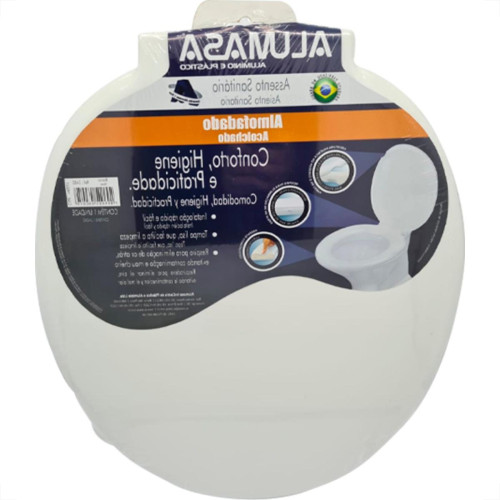 Assento Alumasa Almofadado Branco Assento Alumasa Almofadado Branco