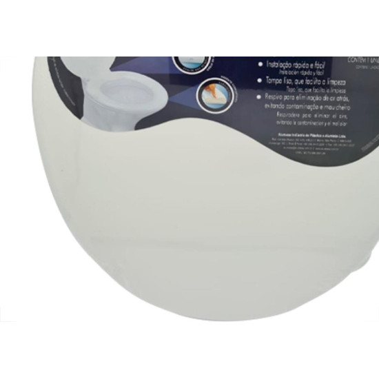 Assento Alumasa Almofadado Branco Assento Alumasa Almofadado Branco