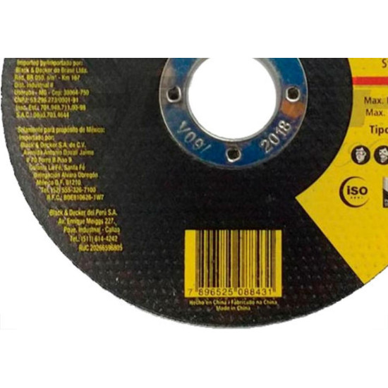 Disco Stanley Inox 4.1/2X1,0X7/8 - Kit C/25 PC