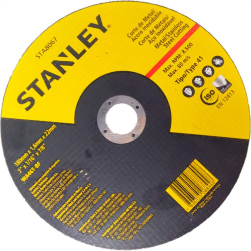 Disco Stanley Inox 7'' X 1,6 X7/8 - Kit C/25 PC