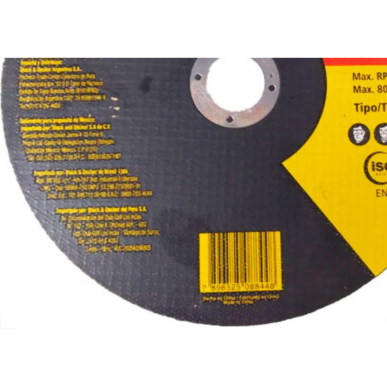 Disco Stanley Inox 7'' X 1,6 X7/8 - Kit C/25 PC