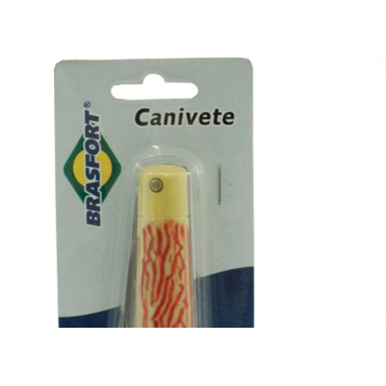 Canivete Inox Brasfort Lamin,Ponta14Mm Canivete Inox Brasfort Lamin,Ponta14Mm