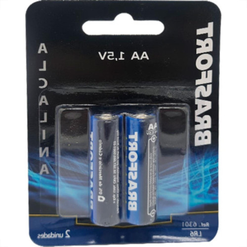 Pilha Brasfort Alc Pequena Aa C/02 Pilha Brasfort Alc Pequena Aa C/02