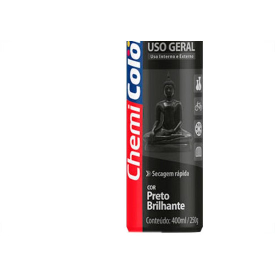 Spray Chemic.Geral Preto Bril.400Ml Spray Chemic.Geral Preto Bril.400Ml