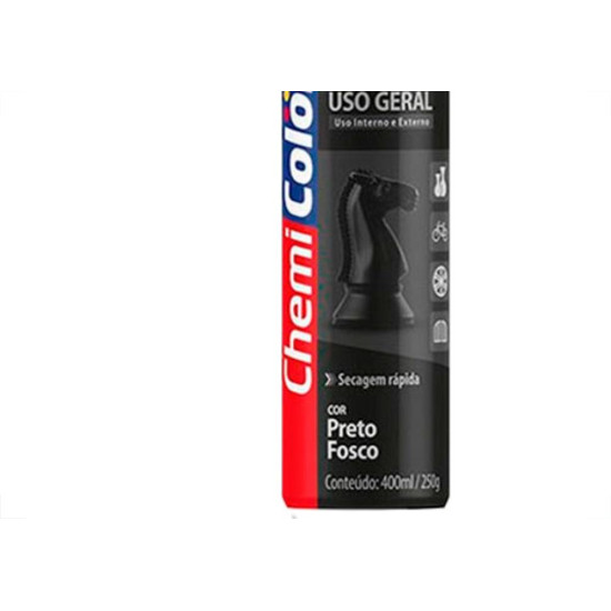Spray Chemic.Geral Preto Fosc.400Ml
