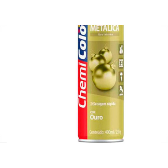 Spray Chemic.Metalico Ouro 400Ml