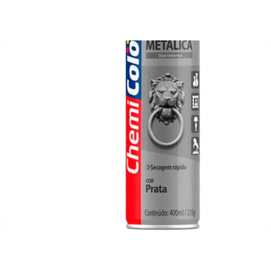 Spray Chemic.Metalico Prata 400Ml
