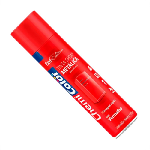 Spray Chemic.Metalico Vermelh.400Ml