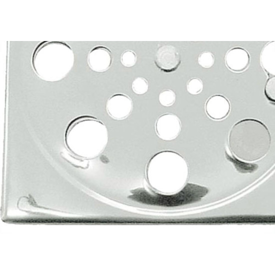 Grelha Aco Inox Clarinox Qdr.10 C/F Grelha Aco Inox Clarinox Qdr.10 C/F