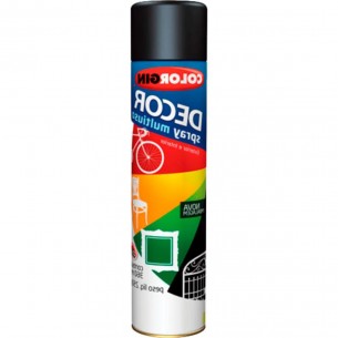 Spray Colorgin Decor Preto o.Brilh-8701