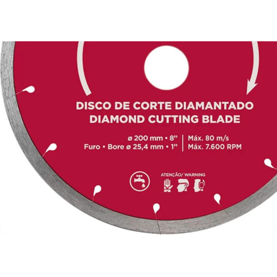 Disco Diam.Cortag 200X25 Liso Zp200