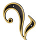 Numero Colonial Preto/Dourado N.2 Numero Colonial Preto/Dourado N.2