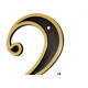 Numero Colonial Preto/Dourado N.2 Numero Colonial Preto/Dourado N.2