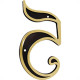 Numero Colonial Preto/Dourado N.5 Numero Colonial Preto/Dourado N.5