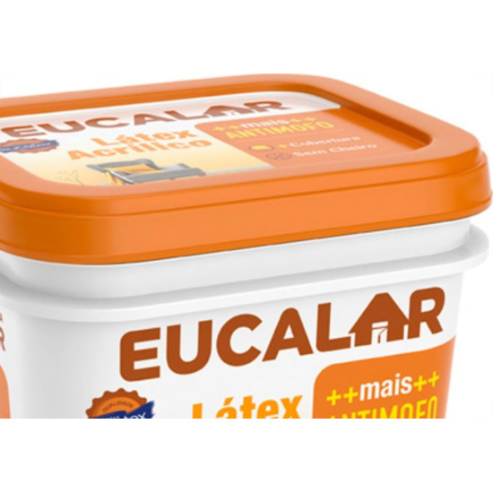Latex Eucalar Acrilico 3,6Lt Gelo Latex Eucalar Acrilico 3,6Lt Gelo