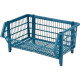 Cesto Plastico Azul.Md 57 X 27 X 41 - Kit C/12 PC
