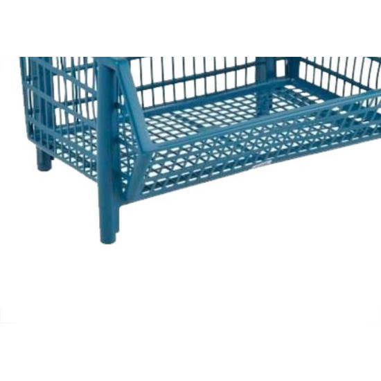 Cesto Plastico Azul.Md 57 X 27 X 41 - Kit C/12 PC