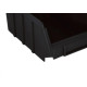 Gaveteiro P/Prateleira Preto 04 - Kit C/48 PC