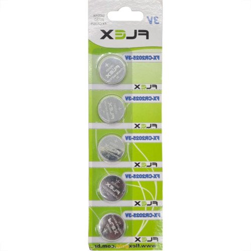 Pilha Bateria Flex Botao Cr2025 C/5 Pilha Bateria Flex Botao Cr2025 C/5