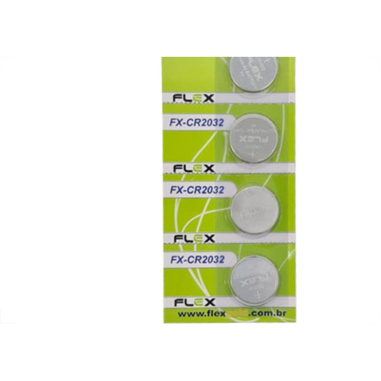 Pilha Bateria Flex Botao Cr2032 C/5 Pilha Bateria Flex Botao Cr2032 C/5