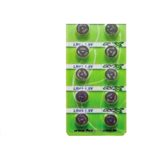 Pilha Bateria Flex Botao Lr44 C/14