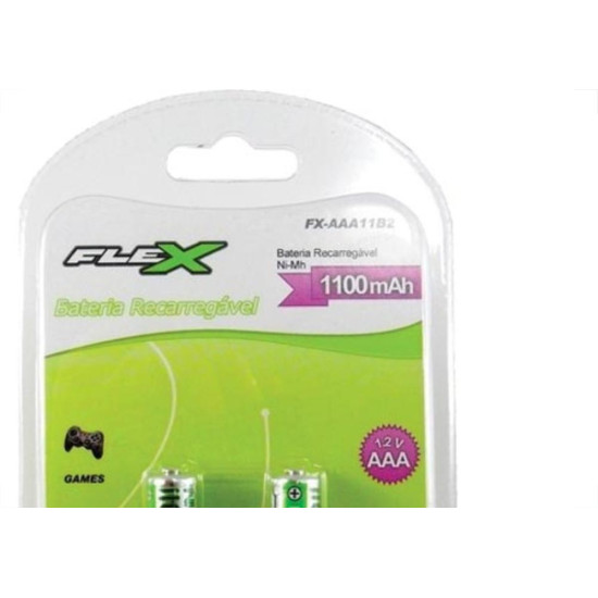 Pilha Flex Recarreg,Aaa C/2 Pilha Flex Recarreg,Aaa C/2