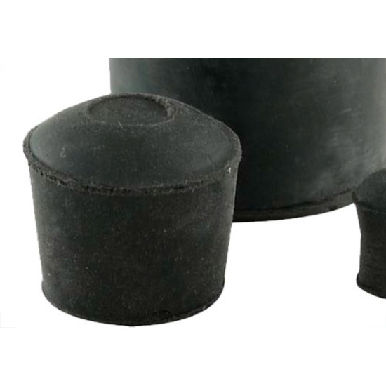 Ponteira Preta de Borracha Para Cadeira G 1'' C/20