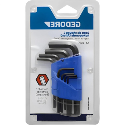 Jg Chave Allen Gedore Pro 2,0A10Mm Jg Chave Allen Gedore Pro 2,0A10Mm