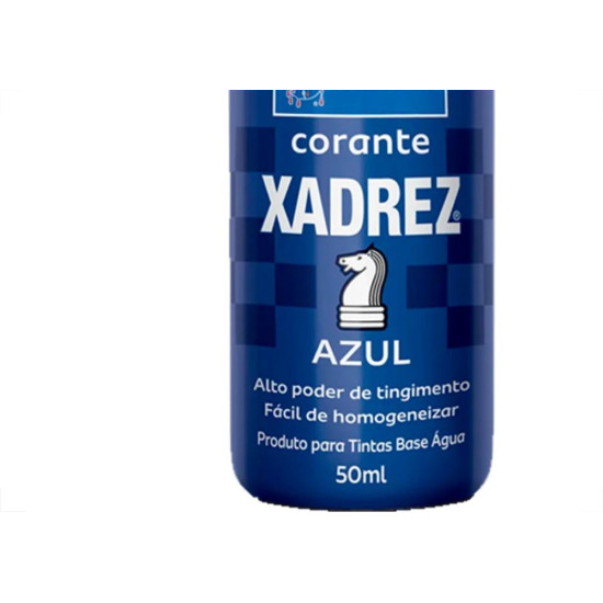 Corante Xadrez Azul 50 Ml - Kit C/12 PC