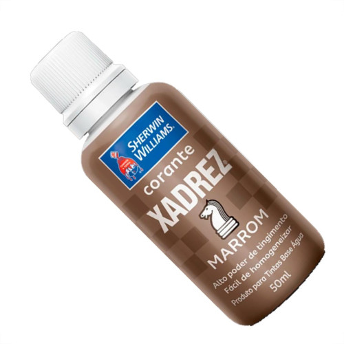 Corante Xadrez Marrom 50 Ml - Kit C/12 PC