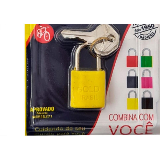 Cadeado Gold Color 20 Amarelo Cadeado Gold Color 20 Amarelo