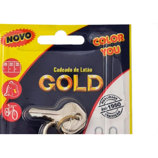 Cadeado Gold Color 20 Amarelo Cadeado Gold Color 20 Amarelo