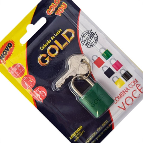 Cadeado Gold Color 20 Verde Cadeado Gold Color 20 Verde
