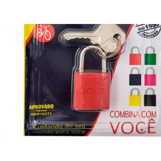 Cadeado Gold Color 20 Vermelho Cadeado Gold Color 20 Vermelho
