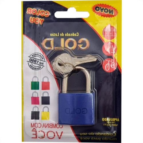 Cadeado Gold Color 25 Azul Cadeado Gold Color 25 Azul
