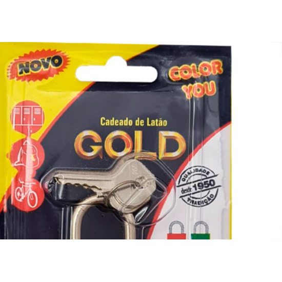 Cadeado Gold Color 30 Amarelo Cadeado Gold Color 30 Amarelo