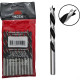 Broca Aco Carbono 3 Ponta Htom 04Mm - Kit C/10 PC Broca Aco Carbono 3 Ponta Htom 04Mm - Kit C/10 PC