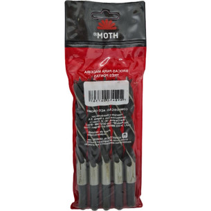 Broca Aco Carbono 3 Ponta Htom 14Mm - Kit C/5 PC