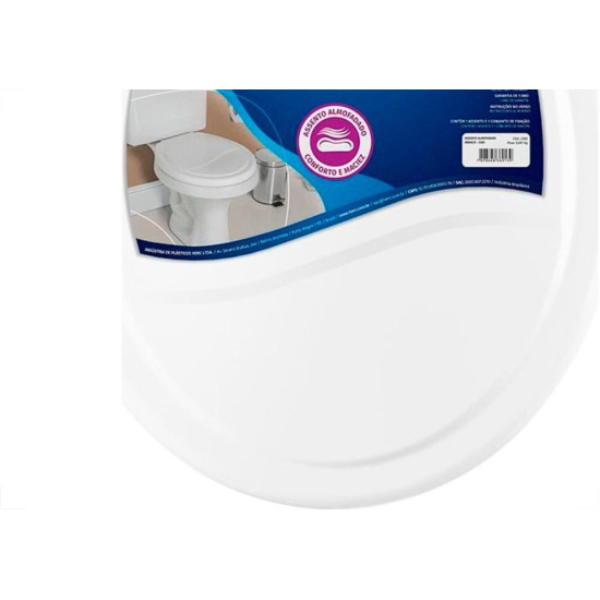 Assento Herc Almofadado Branco-2385 Assento Herc Almofadado Branco-2385