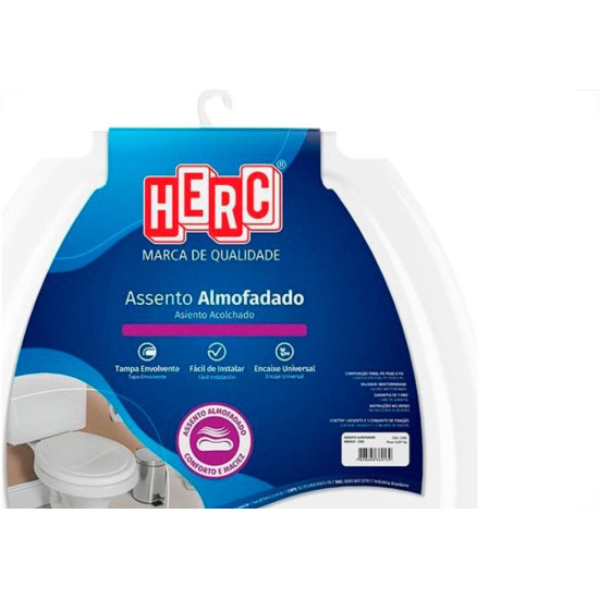 Assento Herc Almofadado Branco-2385 Assento Herc Almofadado Branco-2385