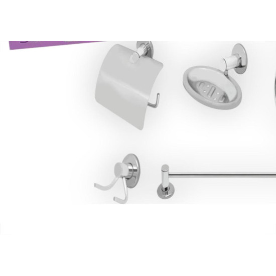 Kit Aces.P/Wc Hidrolar Inox 5Pc Kit Aces.P/Wc Hidrolar Inox 5Pc