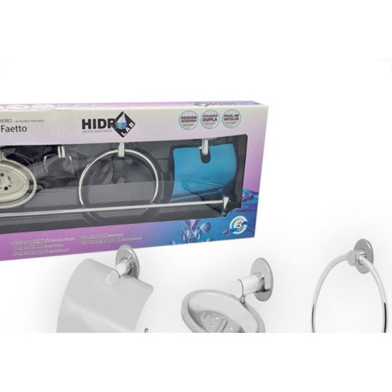 Kit Aces.P/Wc Hidrolar Inox 5Pc Kit Aces.P/Wc Hidrolar Inox 5Pc