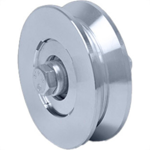Roldana P/Portao C/Parafuso 4'' - Kit C/2 PC